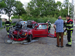 Oefening Brand Wegvervoer Auto Vaart Buitenpost